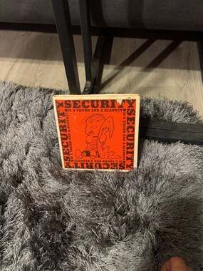 Vintage Peanuts Book Security is a Thumb and a Blanket Square Hardback 1963